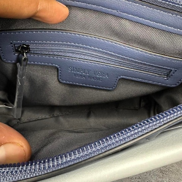 Simply Vera Wang Sintra Crossbody Bag Handbag Purse - Umbrae Blue Porpoise main image 3